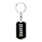 Jeannie v02 - Luxury Dog Tag Keychain
