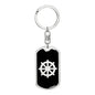 Dharma Wheel v2 - Luxury Dog Tag Keychain
