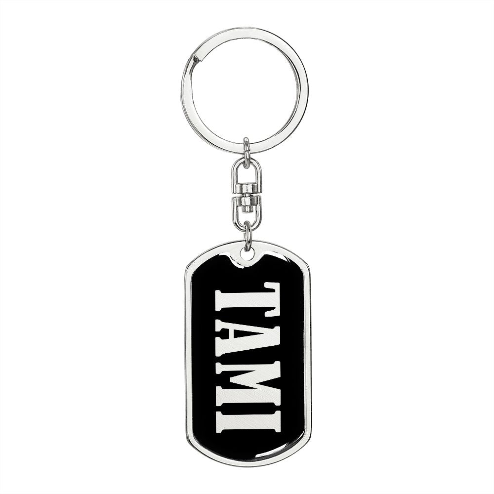 Tami v02 - Luxury Dog Tag Keychain