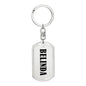 Belinda v01 - Luxury Dog Tag Keychain