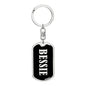 Bessie v02 - Luxury Dog Tag Keychain
