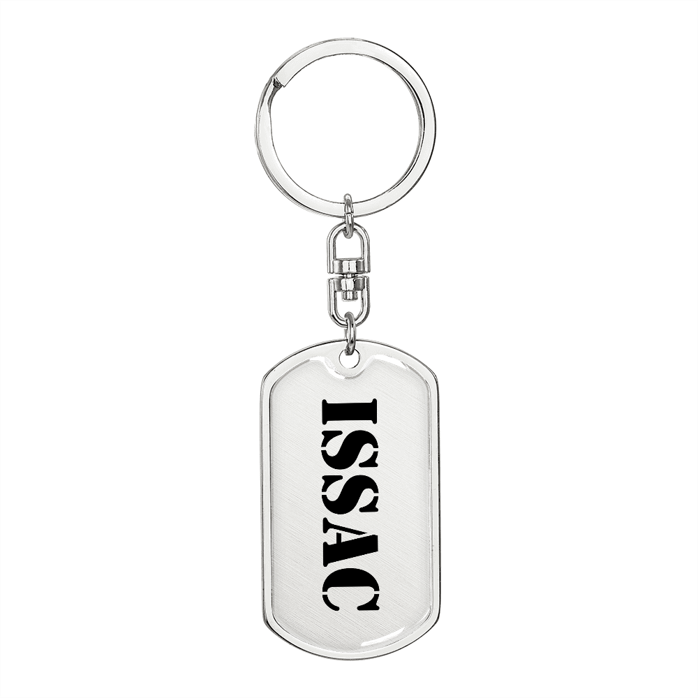 Issac - Luxury Dog Tag Keychain