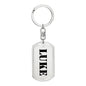 Luke - Luxury Dog Tag Keychain