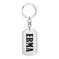 Erma v01 - Luxury Dog Tag Keychain