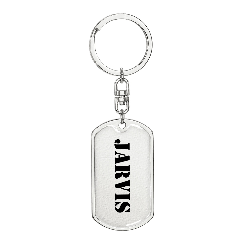 Jarvis - Luxury Dog Tag Keychain