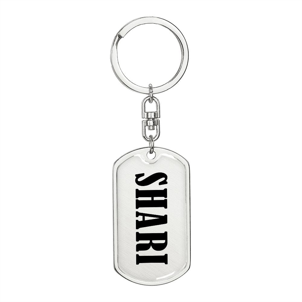 Shari v01 - Luxury Dog Tag Keychain