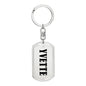 Yvette v01 - Luxury Dog Tag Keychain