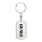 Henry - Luxury Dog Tag Keychain