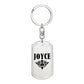 Joyce v01a - Luxury Dog Tag Keychain