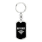 Beverly v02a - Luxury Dog Tag Keychain
