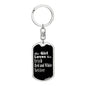 Irish Red and White Setter v2 - Luxury Dog Tag Keychain