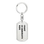 Coast Guardsman's Wife - Luxury Dog Tag Keychain