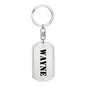 Wayne - Luxury Dog Tag Keychain