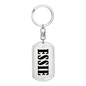 Essie v01 - Luxury Dog Tag Keychain