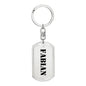 Fabian - Luxury Dog Tag Keychain
