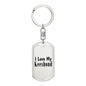 Love My Keeshond - Luxury Dog Tag Keychain