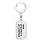 Coast Guardsman's Grandmother - Luxury Dog Tag Keychain