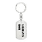 Airman's Mom - Luxury Dog Tag Keychain