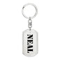 Neal - Luxury Dog Tag Keychain