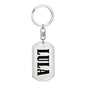 Lula v01 - Luxury Dog Tag Keychain
