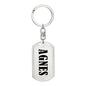Agnes v01 - Luxury Dog Tag Keychain