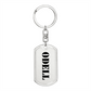 Odell - Luxury Dog Tag Keychain