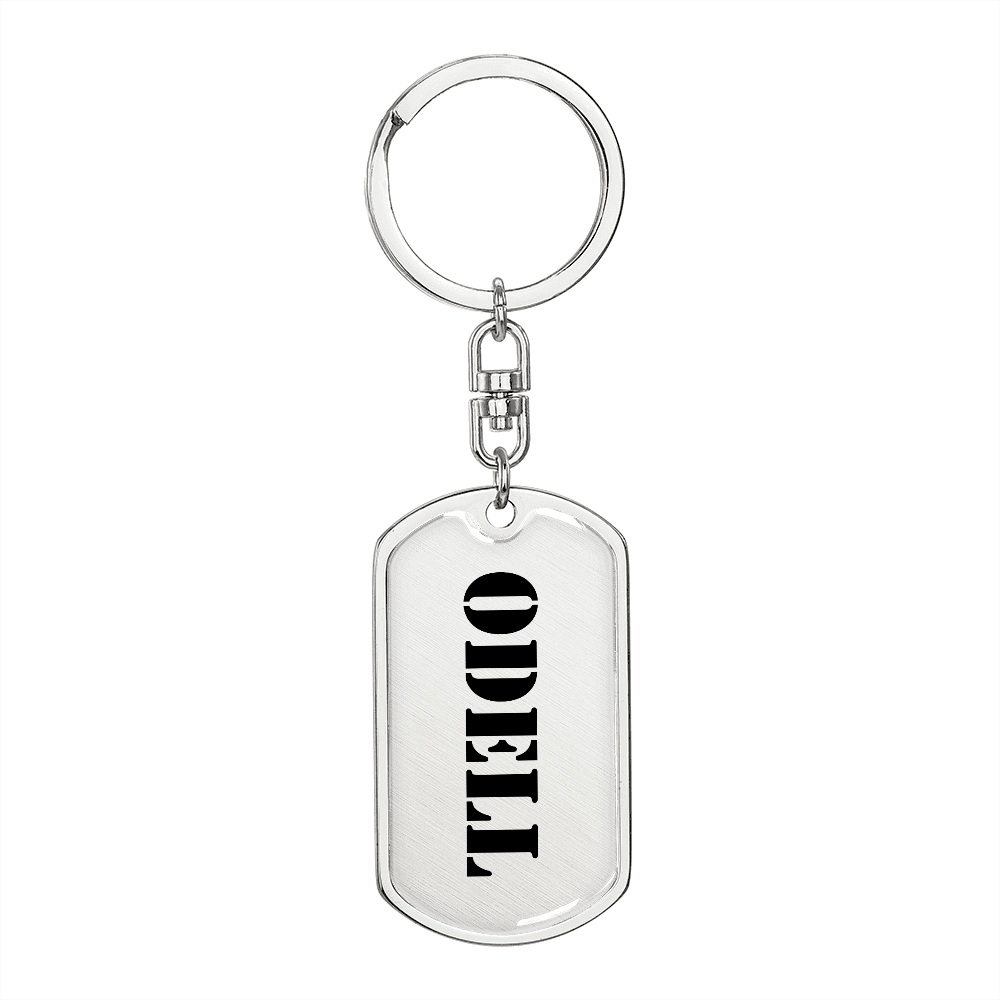 Odell - Luxury Dog Tag Keychain