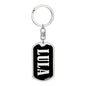 Lula v02 - Luxury Dog Tag Keychain