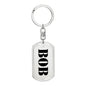 Bob - Luxury Dog Tag Keychain