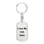 Love My Irish Setter v4 - Luxury Dog Tag Keychain