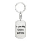 Love My Cirneco dell'Etna v4 - Luxury Dog Tag Keychain