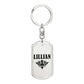 Lillian v01a - Luxury Dog Tag Keychain