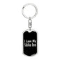 Love My Shiba Inu v2 - Luxury Dog Tag Keychain