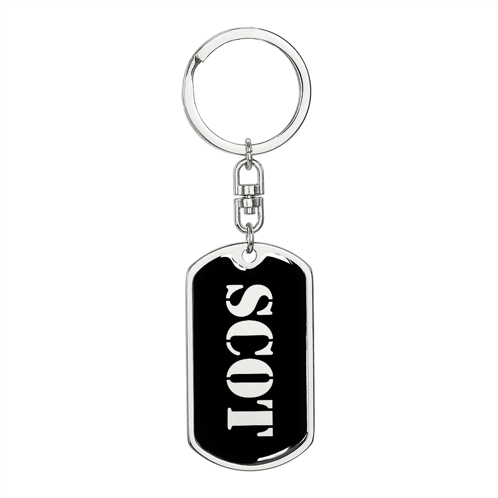 Scot v2 - Luxury Dog Tag Keychain