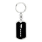 Mama Wolf With 4 Pups v2 - Luxury Dog Tag Keychain