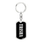Trisha v02 - Luxury Dog Tag Keychain