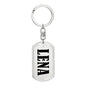 Lena v01 - Luxury Dog Tag Keychain