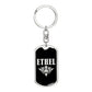 Ethel v02a - Luxury Dog Tag Keychain