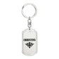 Christina v01a - Luxury Dog Tag Keychain