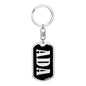 Ada v02 - Luxury Dog Tag Keychain