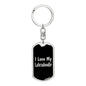 Love My Labradoodle v2 - Luxury Dog Tag Keychain
