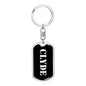 Clyde v3 - Luxury Dog Tag Keychain