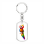 Parrot 01 - Luxury Dog Tag Keychain