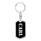 Carl v3 - Luxury Dog Tag Keychain