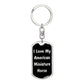 Love My American Miniature Horse v2 - Luxury Dog Tag Keychain