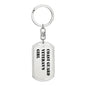 Coast Guard Veteran's Girl - Luxury Dog Tag Keychain
