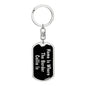 Border Collie's Home v2 - Luxury Dog Tag Keychain