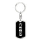 Carlo v2 - Luxury Dog Tag Keychain