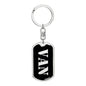Van v3 - Luxury Dog Tag Keychain