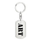 Art - Luxury Dog Tag Keychain